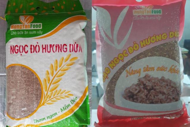 Gạo ngọc đỏ hương dứa